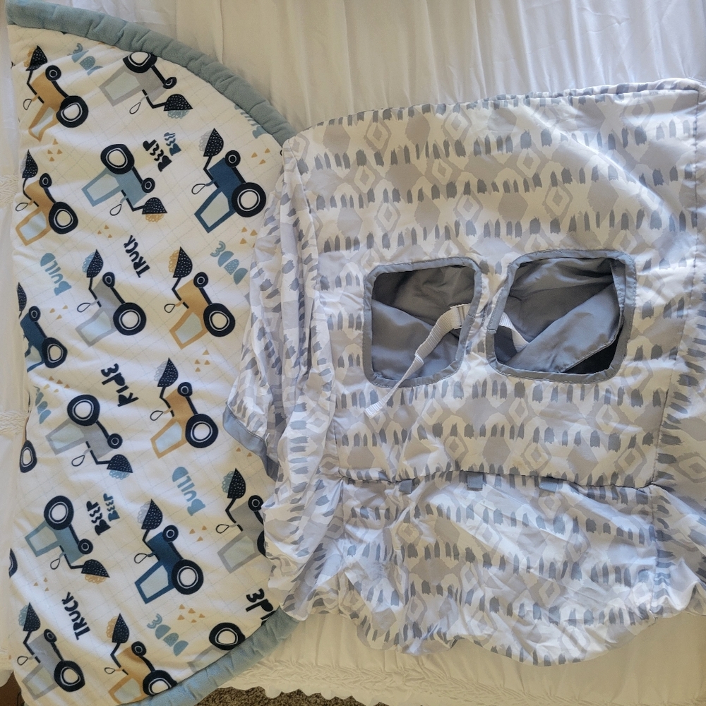 Ingenuity Gray Cart Cover And Oeko Tex PlayMat